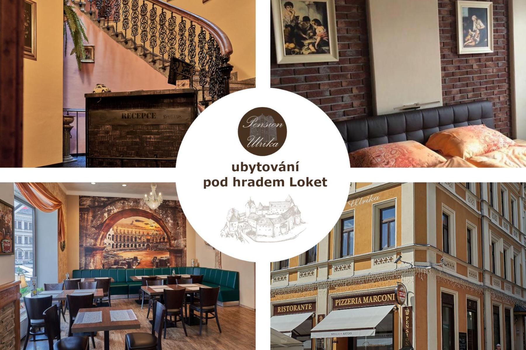 Pension Ulrika - Ubytovani Pod Hradem Loket Zewnętrze zdjęcie